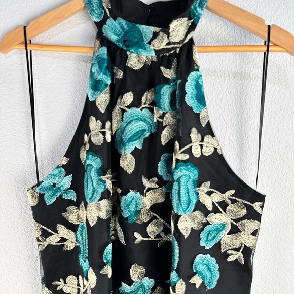 Trina Turk Ciao Rose Embroidered Dress Sz 14 - Picture 2 of 6